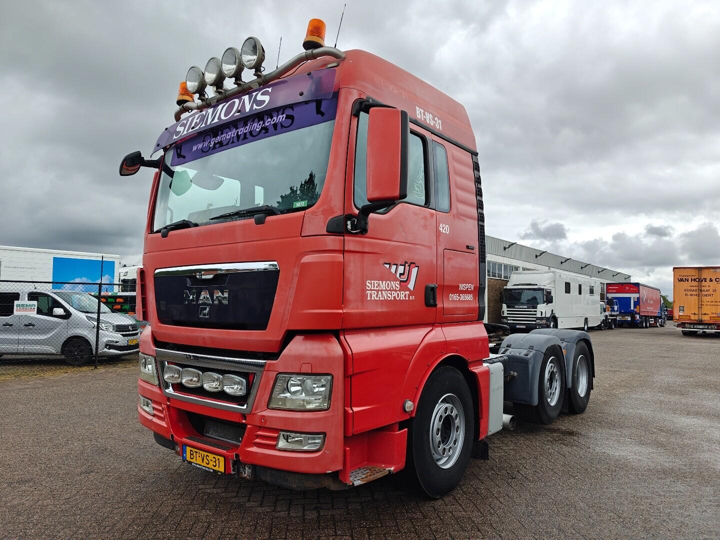 MAN TGX 26.480 6X2/4 BLS Euro 4 - Hydraulic - OverDruk Unit - SchuifSchotel - Airco - 03/2027 APK | Trekkers | Standaard trekker