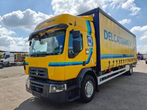 Renault D19 Wide 280 4x2 SlaapCabine Euro 6B - SchuifZeilenBak 8.6m + DHollandia 2000KG - Schuifdak - SmartTacho V2