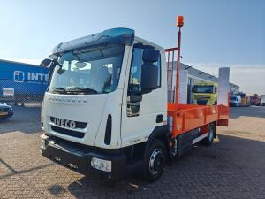 Iveco EuroCargo 80-160 4x2 DagCab Euro6C - OprijBak 5m + 2,1 M Ramps + Lier - 22.000km - Laadvermogen 3140kg