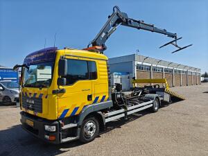 MAN TGL 12.240 4x2 DubbelCab(6pers) Euro 4- Hiab122F3 + Omarz Plateau + OmarzBrill 3000KG + Dubbele Lier + Afstandbediening - Evenaar
