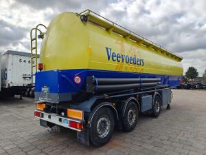 Lambrecht Bulkoplegger 51m3 - 9 Compartimenten - BULK MengVoeder/Futter - LiftAs - StuurAssen - SAF Schijfrem