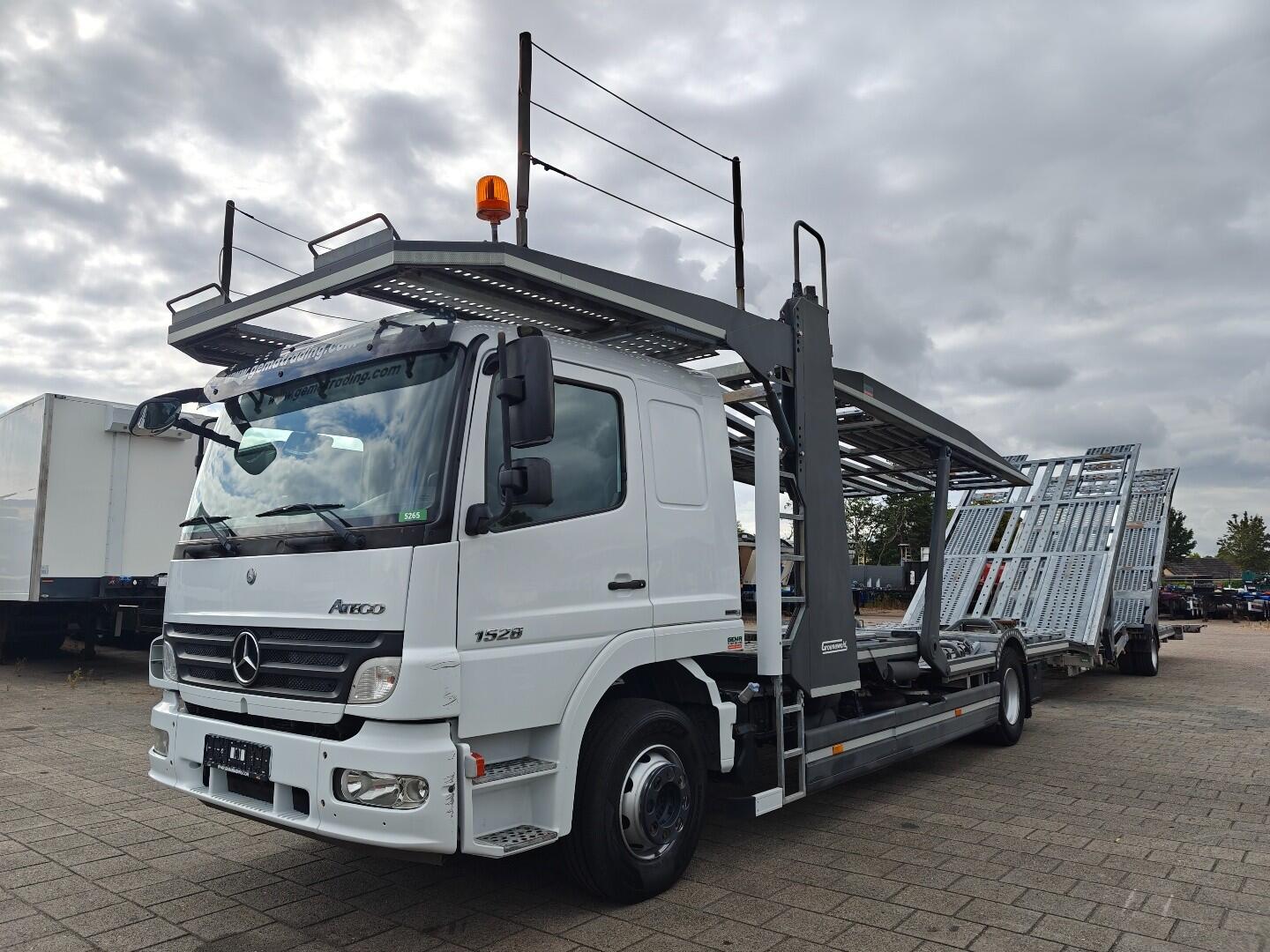 Mercedes-Benz Atego 1528 4x2 Slaapcab Euro4 - Groenewold Auto/Bus Transporter 6-Lader - Groenewold TSFL-LD Aanhanger | Vrachtwagens | Autotransporter