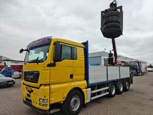 MAN TGX 26.480 8X2-6BL SlaapCab Euro5 - OpenLaadBak 6.15m + Palfinger PK16001L + KinsHofer Knijper 1600 KG