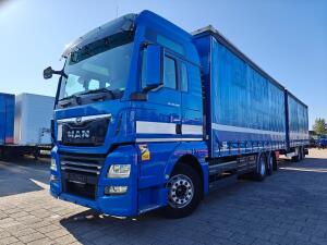 MAN TGX 26.500 6x2/4 XLX Euro 6C SchuifzeilenCombi 105m³ + Van Hool - Retarder - Schuifdak - DoorLaadSysteem - SmartTacho V2 - StandAirco - APK 04/2027
