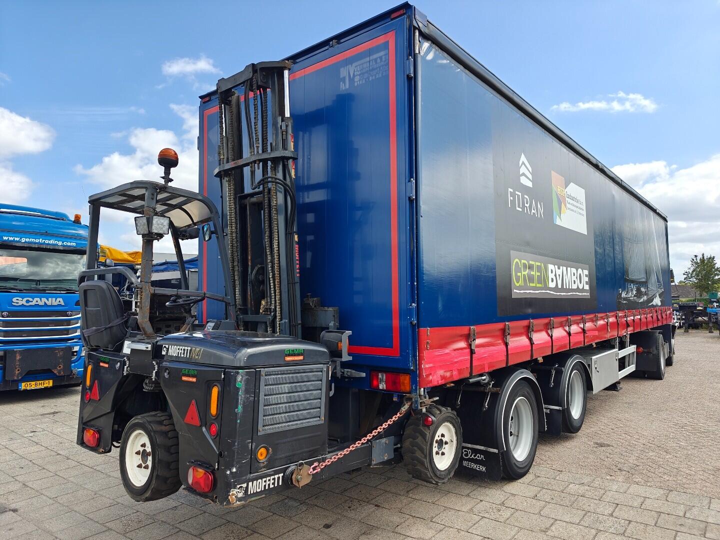 DRACO TXA 232 11,5 Meter CITY Schuifzeilen + Moffet 2500KG MeeneemHeftruck - RongPotten - StuurAs - TrommelRemmen - TOP! | Trailers | Schuifzeilen