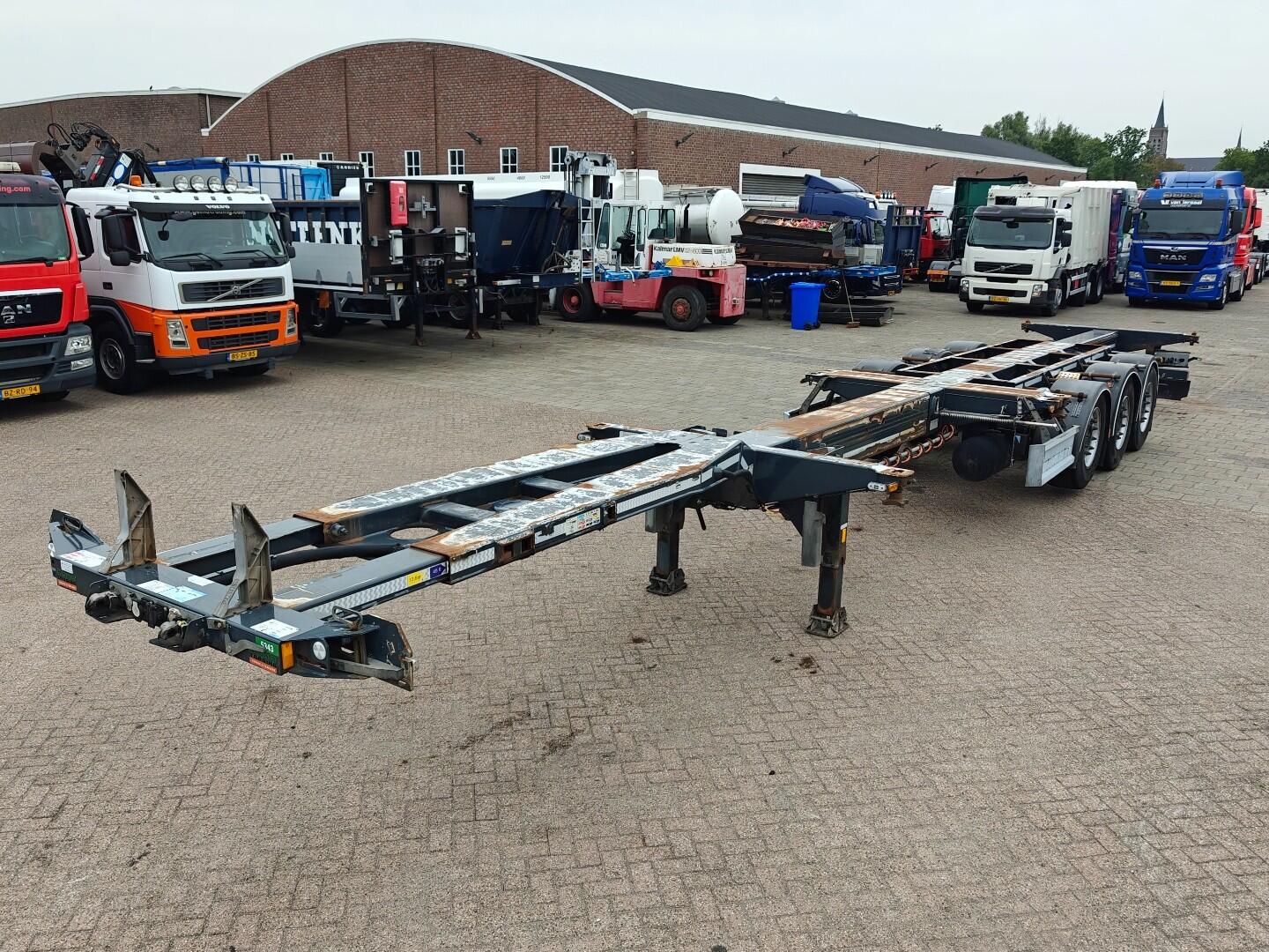 D-Tec FT-LS-S Multi - Alle AanSluitingen - LiftAs - SAF - Schijfrem - 4834KG | Trailers | Containertransport