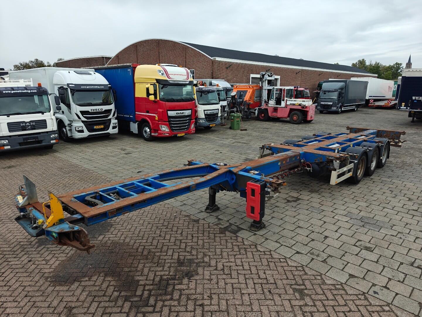 Pacton TXC343 MULTI - 3x Uitschuifbaar - BPW Trommelrem - LiftAs | Trailers | Containertransport