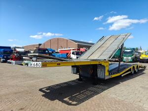 Aksoylu 2 AXLE SEMI TRAILER AutoTransporter 4 Lader - 4300 KG Lier + Remote - HefDek - FullyEquipped 02/2027 APK