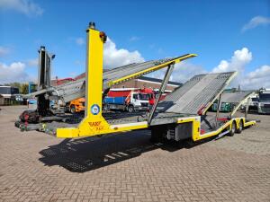 Aksoylu 2 AXLE SEMI-TRAILER 2-Assen BPW - AutoTransporter - 6 Lader - Dubbele Lier 4300KG - Hydr. Pomp