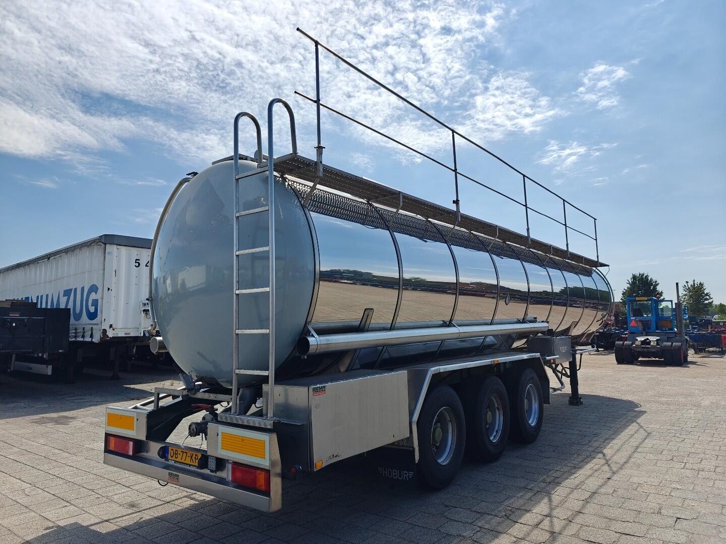 Burg BPO 12-27 Z Geïsoleerde RVS Tank 32.450L - Chemie Tank - SAF TrommelRem - NL trailer | Trailers | Tank