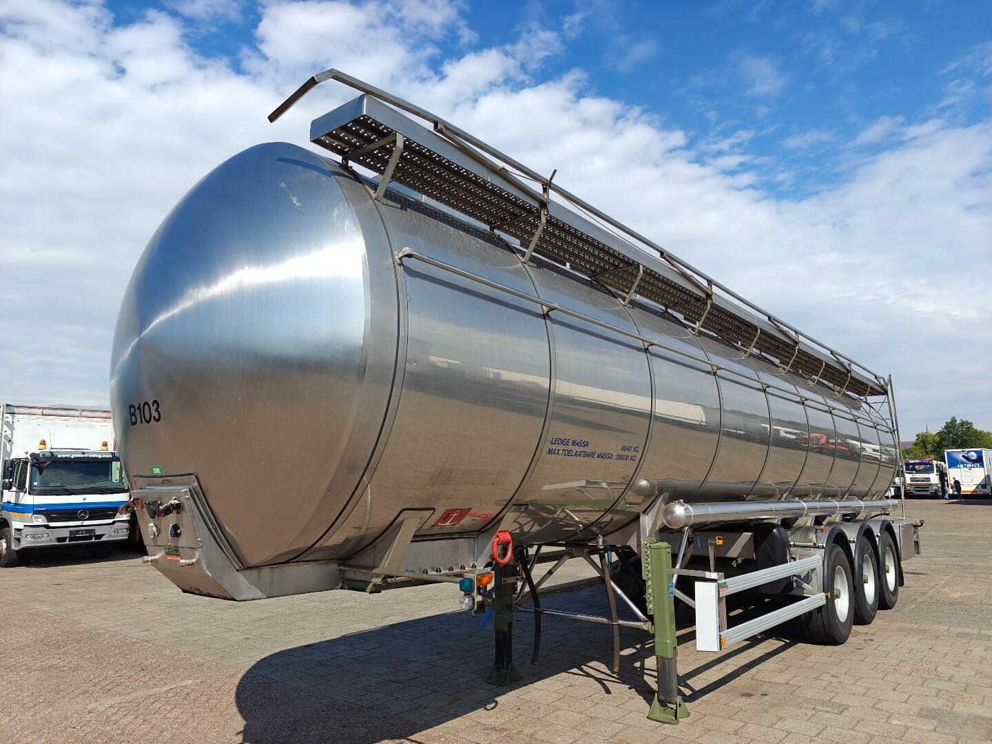 Parcisa C8122 Geisoleerde RVS Tank 35.500L - 3 Compartiments - (ADR / Chemie) - BPW SchijfRemmen | Trailers | Tank