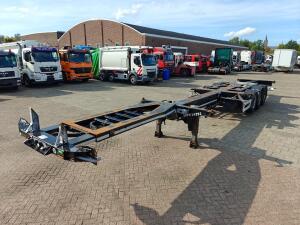 Pacton TXC343 MULTI - ADR - RVS lekbak - 3x Uitschuifbaar - Valx Schijfrem - LiftAs - 20FT SWAP