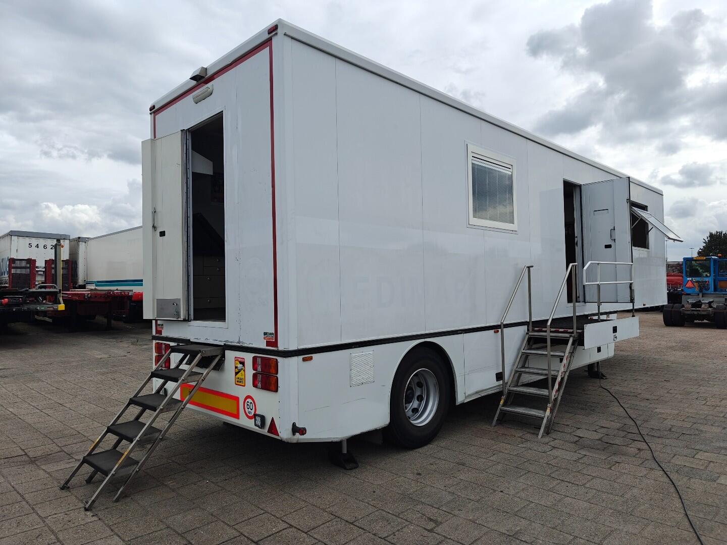 Renders ROC 12.10 NA 1-Assige KantoorTrailer / MobileHome - Airco's - Toilet - AccuPack - Standkachel - Hydr. SteunPoten | Trailers | Overig