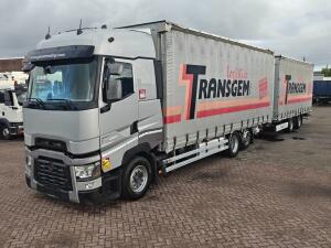 Renault T480 6x2 Sleeper Euro6C 13L - SchuifzeilenCombi 110m³ + Krone- Schuifdak - DoorLaadSysteem - SmartTachoV2