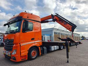 Mercedes-Benz Actros 2645 6x2 BigSpace Euro6A + Mersch FM180 Aanhanger - Palfinger PK34002 RemoteControl - Twistlocks