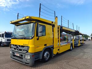 Mercedes-Benz Actros 1841 4x2 Slaapcab Euro5 - Kässbohrer Metago + Kässbohrer SuperTrans Aanhanger - 10 cars - 570.000km Original - Belgium Truck