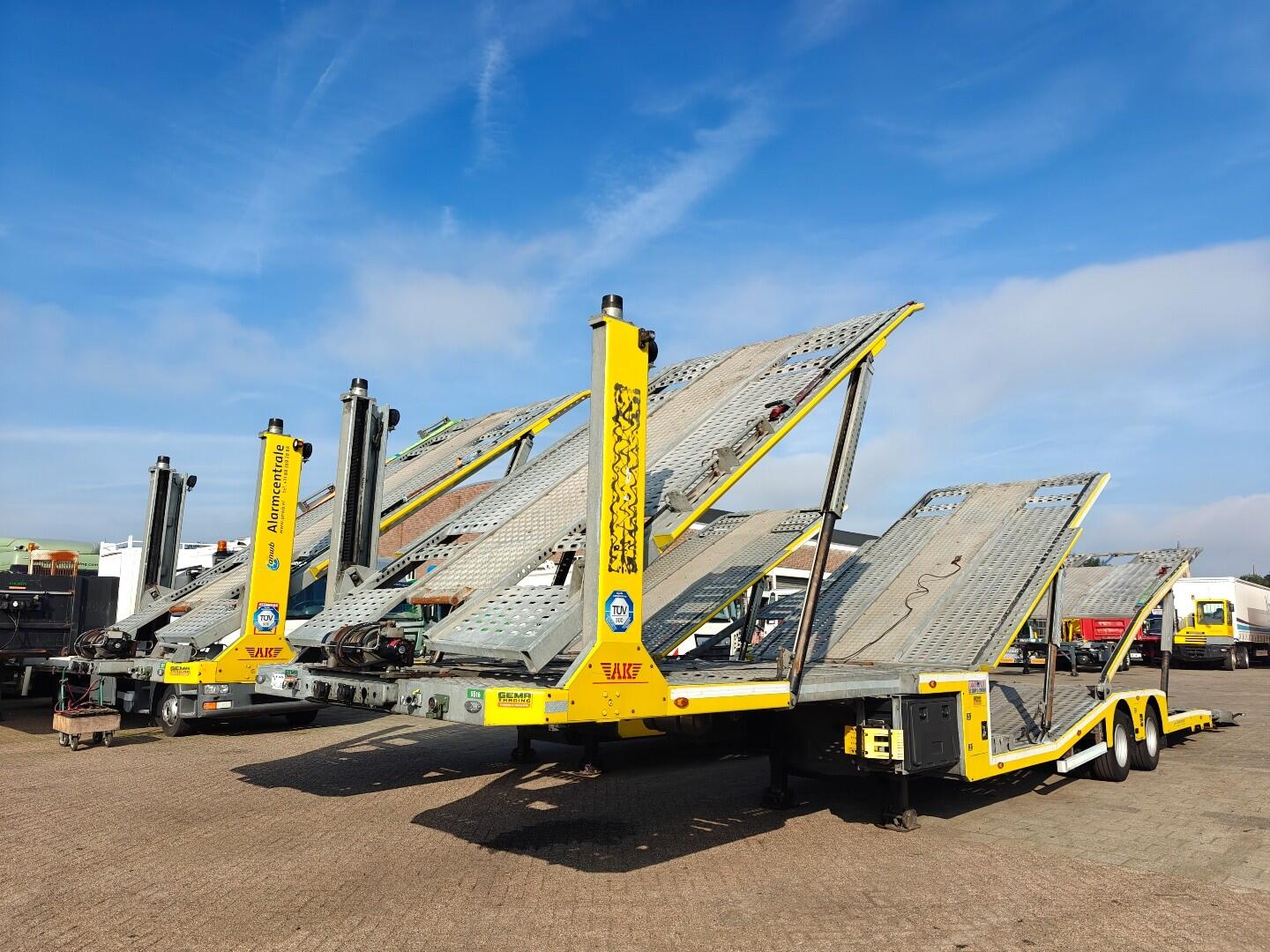 Aksoylu 2 AXLE SEMI-TRAILER AutoTransporter - 6 Lader - Lier 4300KG - Hydr. Pomp - 05/2027 APK | Trailers | Autotransporter