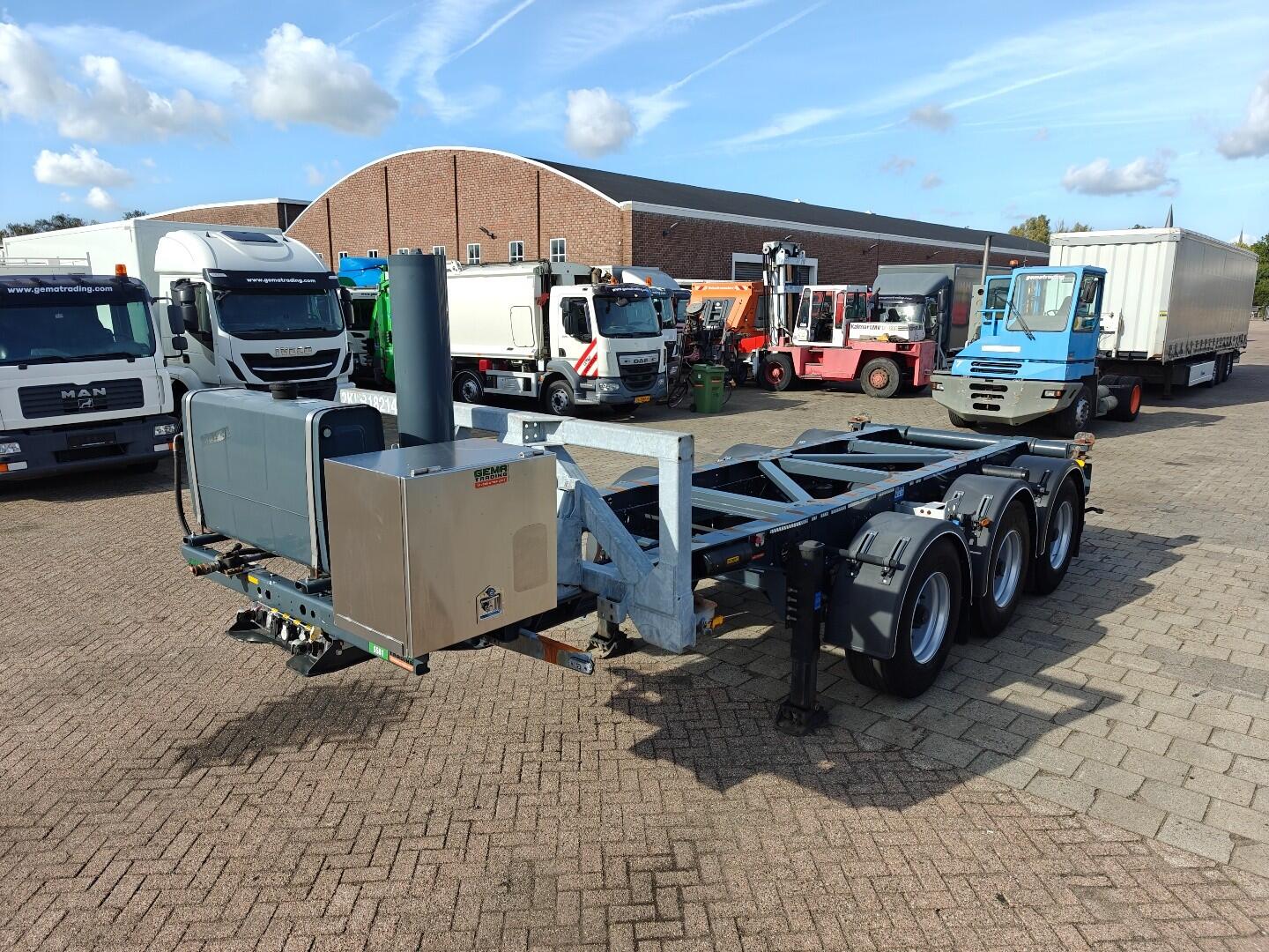 LAG O-3-CC 20FT Kiepchassis - Elektrisch en Hydraulisch kippend - 4655KG - BPW Trommel - TopConditie / zeer weinig gebruikt | Trailers | Containertransport