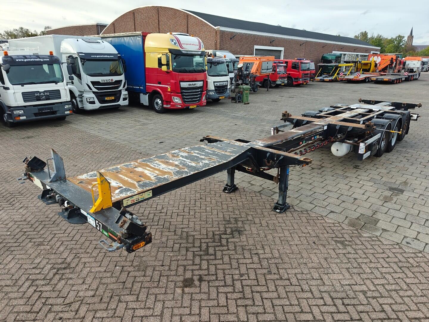 D-Tec FT-43-03V MULTI - Alle Aansluitingen - DripTray - Dubbele LiftAs - BPW Trommelrem | Trailers | Containertransport